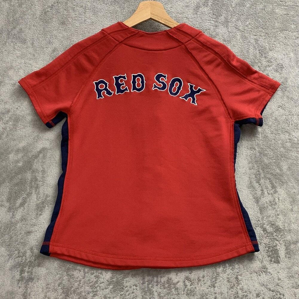 Nike Red and Navy Baseball Jersey Top - Picture 7 of 8